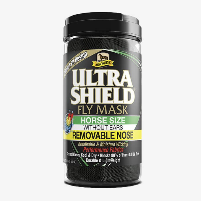 Fly mask "Ultrashield" sans oreilles et protège-nez ABSORBINE