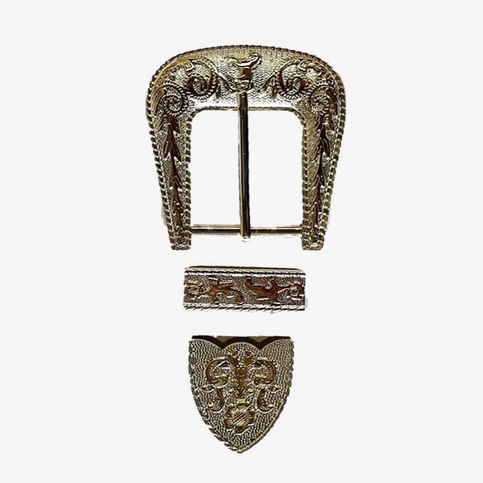 Boucle de ceinture florale