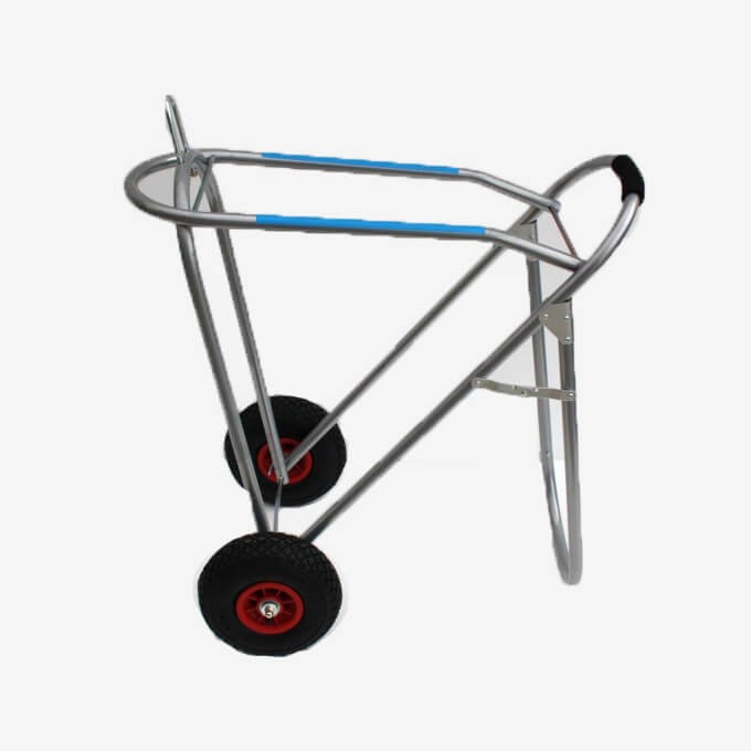 Chariot porte-selle aluminium pliable
