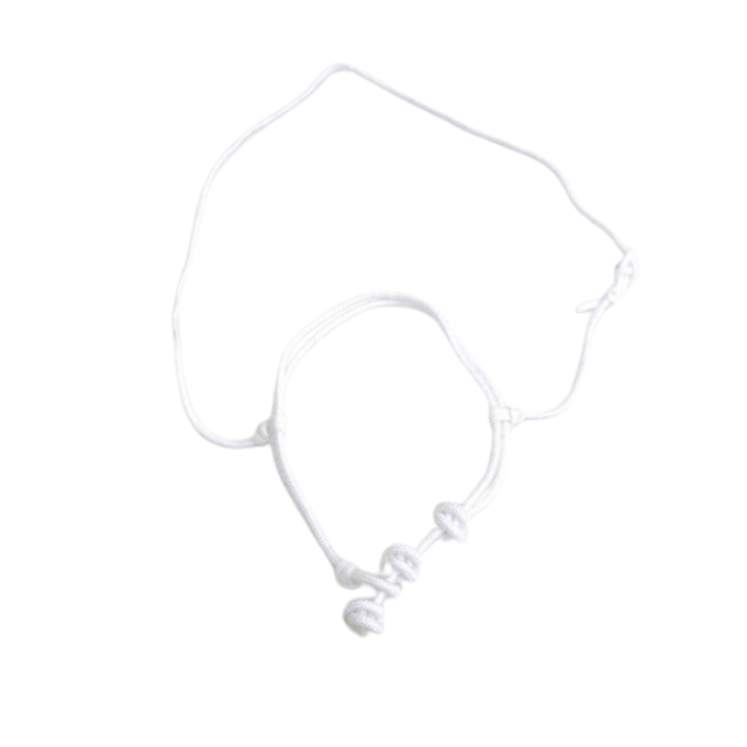 Noseband en corde blanche François Gauthier Collection