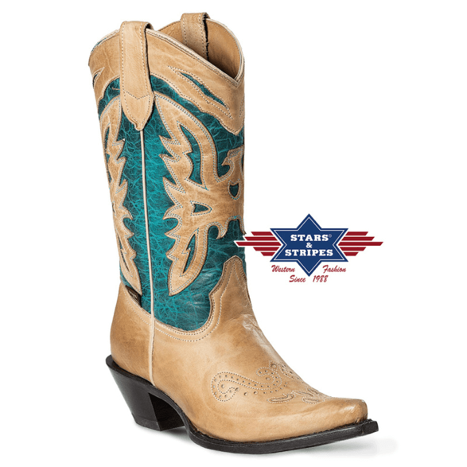 Bottes western femme Stars&Stripes WBL-69