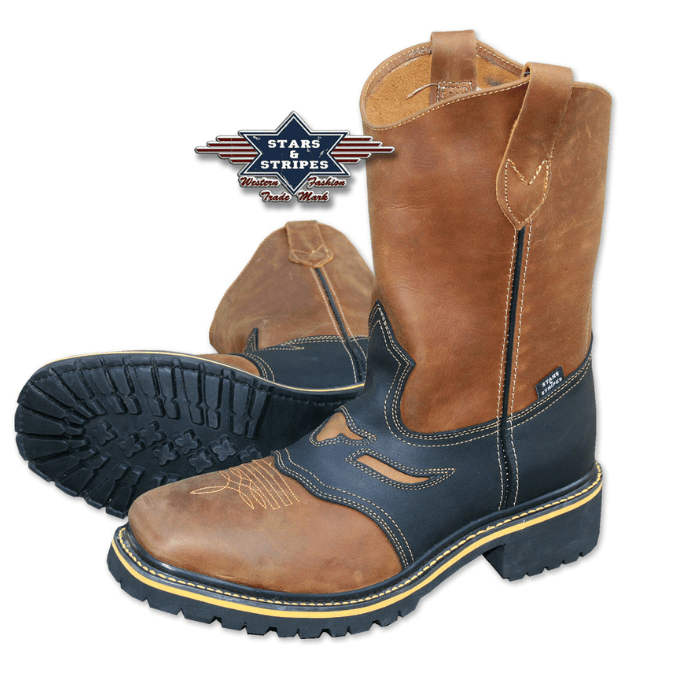 Bottes western de travail Stars&Stripes WB-32