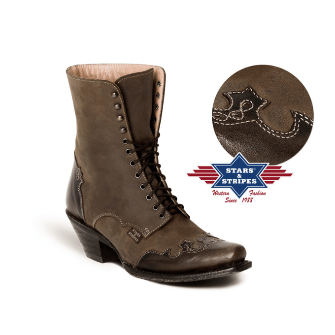 Bottines western femme Stars&Stripes WBL-32
