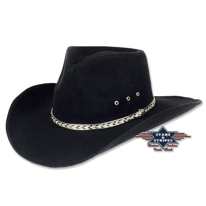 Chapeau western en feutre Kansas Stars&Stripes
