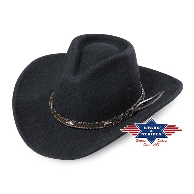 Chapeau western en feutre Dallas Stars&Stripes