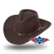 Chapeau western en feutre Dallas Stars&Stripes