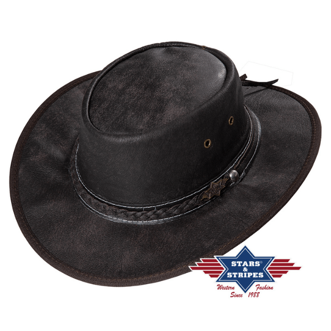 Chapeau western en cuir Dundee Stars&Stripes