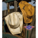 Chapeau western en paille Bandit Stars&Stripes