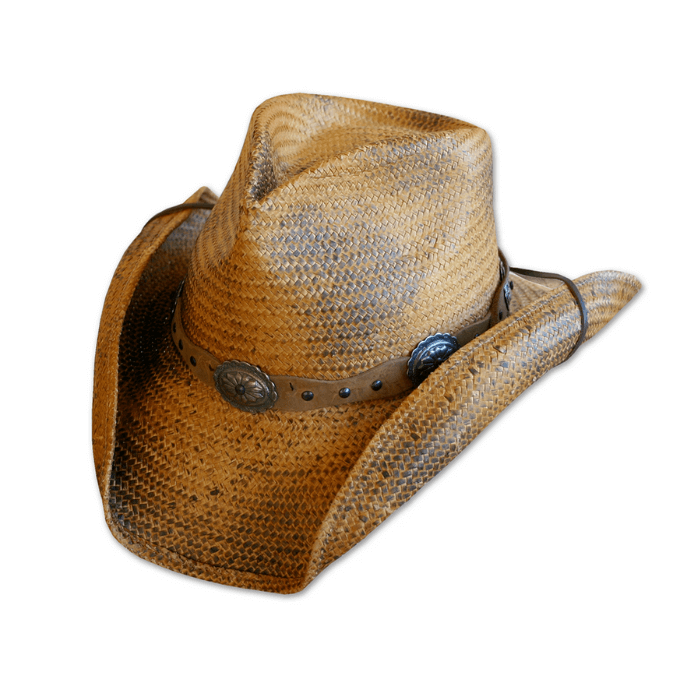 Chapeau western en paille Red Rock Stars&Stripes