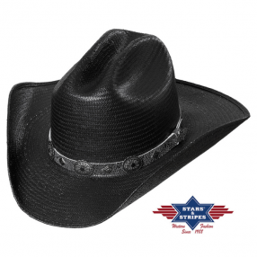 Chapeau western en paille Bronx Stars&Stripes