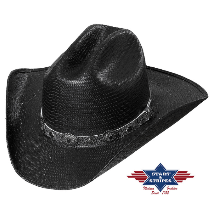 Chapeau western en paille Bronx Stars&Stripes