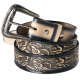 Ceinture western en cuir WG-104 Stars&Stripes