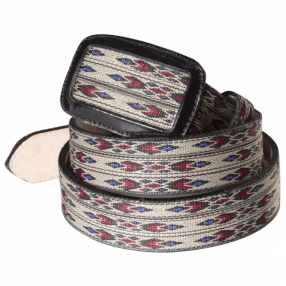 Ceinture western en cuir WG-104 Stars&Stripes