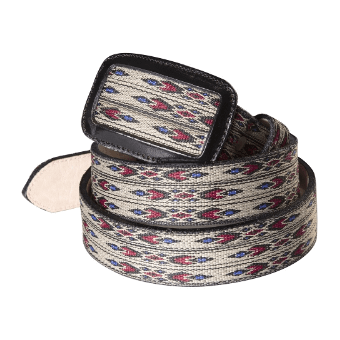 Ceinture western en cuir WG-104 Stars&Stripes
