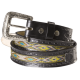 Ceinture western en cuir WG-112 Stars&Stripes