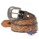 Ceinture western en cuir WG-304 Stars&Stripes