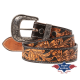 Ceinture western en cuir WG-309 Stars&Stripes