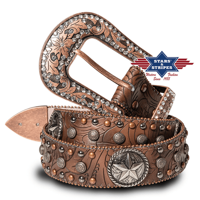 Ceinture western à strass Stone-8 Stars&Stripes