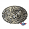 Boucle de ceinture western avec aigle en relief Stars&Stripes