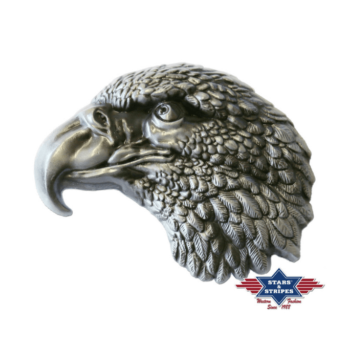 BBoucle de ceinture western tête d'aigle Stars&Stripes