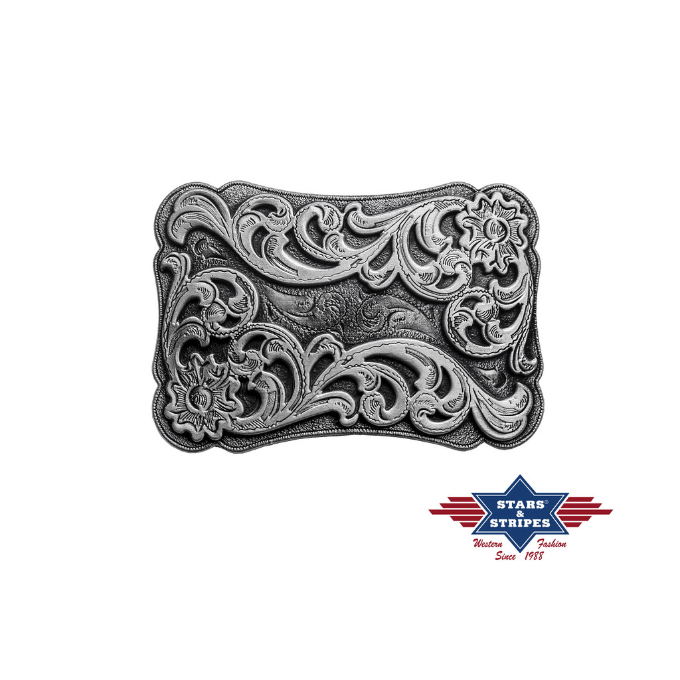 Boucle de ceinture western florale Stars&Stripes