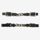 Gourmette Western Cuir Noir à Chaîne Simple