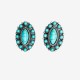Boucles d'oreilles allongées turquoise