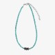 Collier ras de cou délicat Turquoise et perles argentées